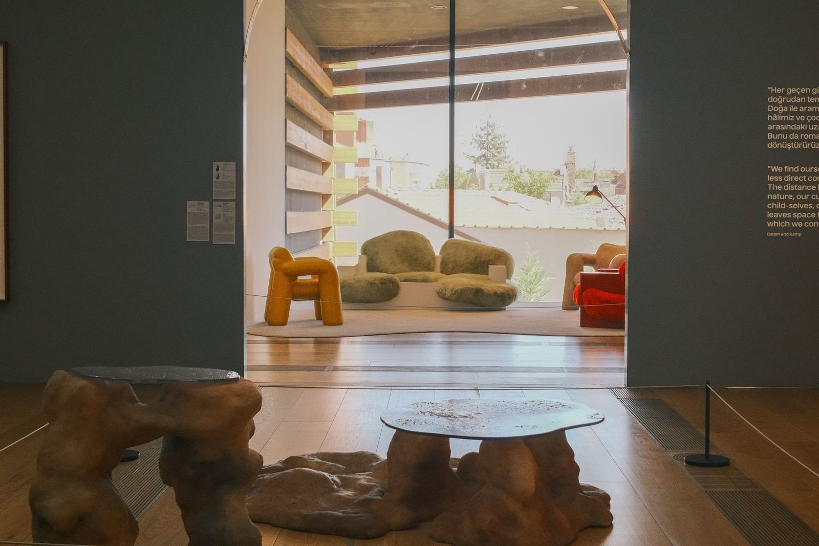 A modern art museum interior